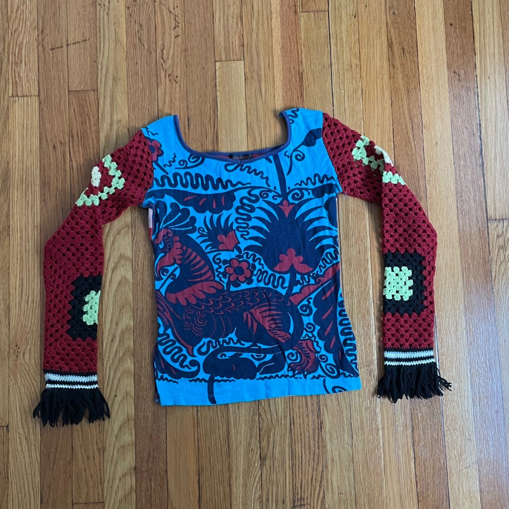 Custo Barcelona Multicolor Knit Top